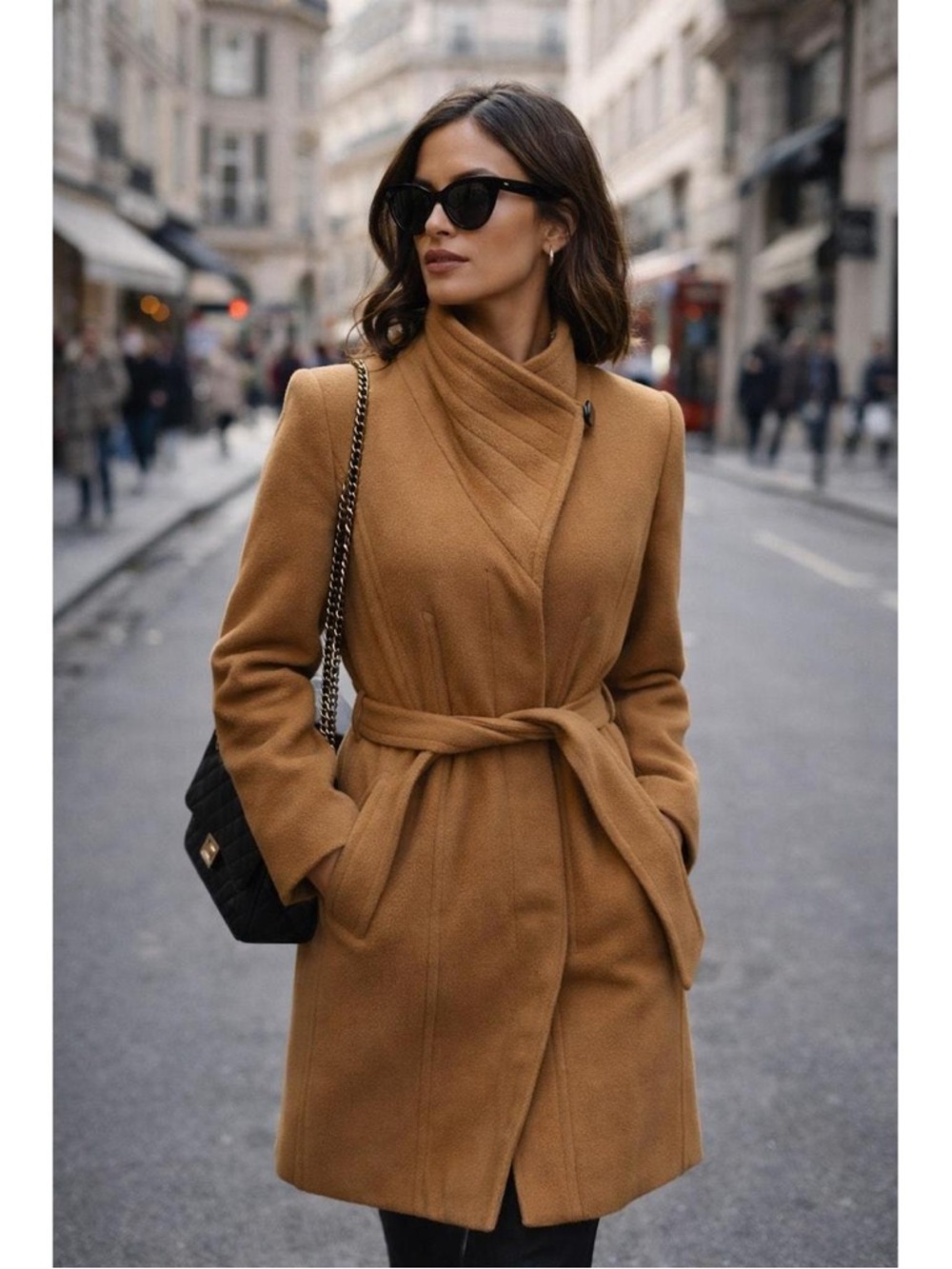 Aritzia Babaton The Connor Coat in Rich Camel